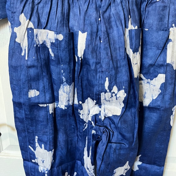 BUSAYO Obi Front-Zip Batik Jumpsuit with Pockets - Picture 14 of 15